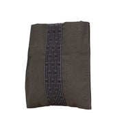 エルメス エールライン 斜め掛け ショルダーバッグ ポシェット グレー ブラック キャンバス レディース HERMES 【中古】